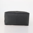 GUCCI GG Supreme Boston Bag PVC Black Silver Auth 188355A-9