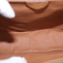 CELINE Macadam Canvas Hand Bag PVC Leather 2way Brown Gold Auth 188357V-19