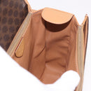 CELINE Macadam Canvas Hand Bag PVC Leather 2way Brown Gold Auth 188357V-20