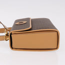 CELINE Macadam Canvas Hand Bag PVC Leather 2way Brown Gold Auth 188357V-5