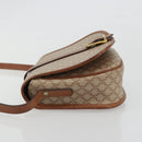 CELINE Macadam Canvas Shoulder Bag PVC Beige Gold Auth 188358A-4