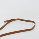 CELINE Macadam Canvas Shoulder Bag PVC Beige Gold Auth 188358A-8