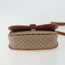 CELINE Macadam Canvas Shoulder Bag PVC Beige Gold Auth 188358A-5