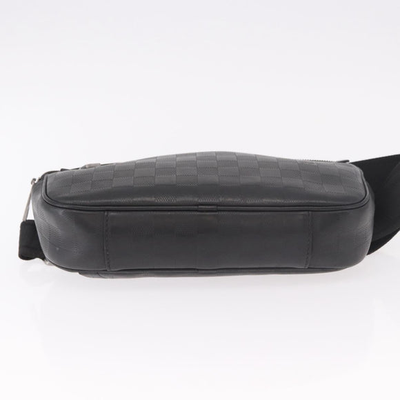 LOUIS VUITTON Damier Anfini Ambreil Shoulder Bag Black Onyx N41288 Auth 188359A