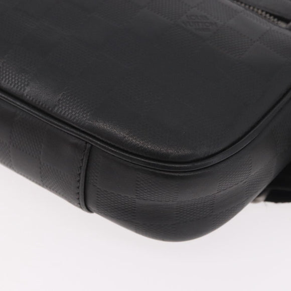 LOUIS VUITTON Damier Anfini Ambreil Shoulder Bag Black Onyx N41288 Auth 188359A