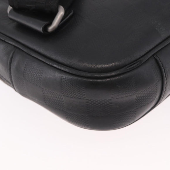 LOUIS VUITTON Damier Anfini Ambreil Shoulder Bag Black Onyx N41288 Auth 188359A