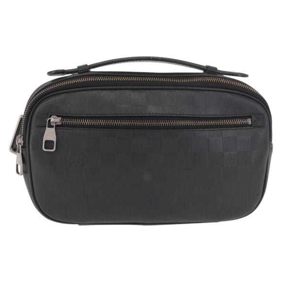 LOUIS VUITTON Damier Anfini Ambreil Shoulder Bag Black Onyx N41288 Auth 188359A