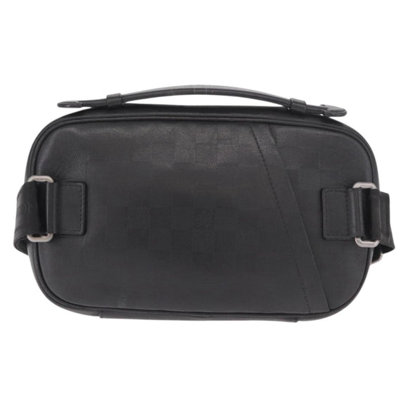 LOUIS VUITTON Damier Anfini Ambreil Shoulder Bag Black Onyx N41288 Auth 188359A