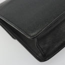 LOUIS VUITTON Taiga Selenga Clutch Bag Ardoise M30782 LV Auth 188362A-16