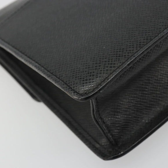 LOUIS VUITTON Taiga Selenga Clutch Bag Ardoise M30782 LV Auth 188362A