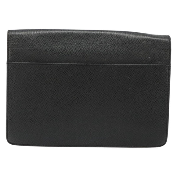 LOUIS VUITTON Taiga Selenga Clutch Bag Ardoise M30782 LV Auth 188362A