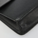 LOUIS VUITTON Taiga Selenga Clutch Bag Ardoise M30782 LV Auth 188362A-14