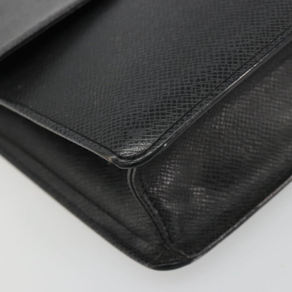 LOUIS VUITTON Taiga Selenga Clutch Bag Ardoise M30782 LV Auth 188362A