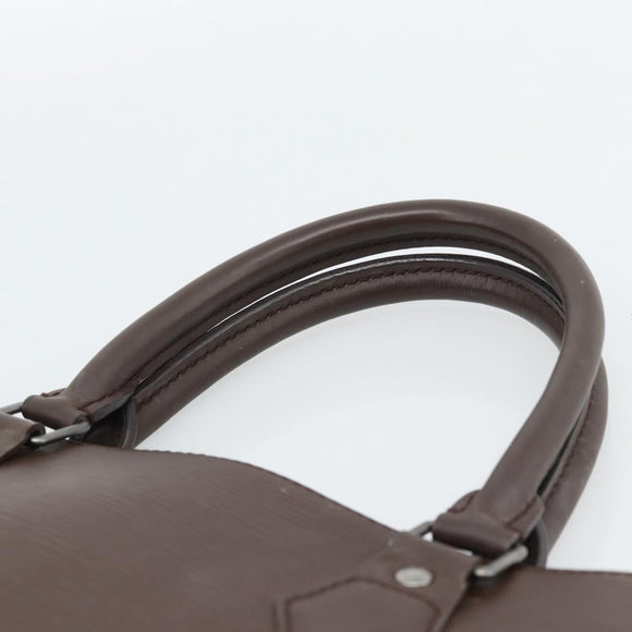 LOUIS VUITTON Epi Sac Plat PM Hand Bag Mocha M5274D LV Auth 188365A