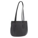 Coach Tote Bag Leather Black Gold Auth 188367-1