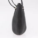 Coach Tote Bag Leather Black Gold Auth 188367-4