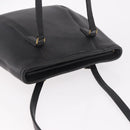 Coach Tote Bag Leather Black Gold Auth 188367-6