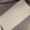 BALENCIAGA Navy Cabas S Tote Bag Canvas Leather White Silver 339933 Auth 188368-11