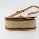 CELINE Macadam Canvas Shoulder Bag PVC Beige Gold Auth 188375A-5
