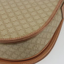 CELINE Macadam Canvas Shoulder Bag PVC Beige Gold Auth 188375A-16