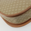 CELINE Macadam Canvas Shoulder Bag PVC Beige Gold Auth 188375A-17