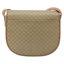 CELINE Macadam Canvas Shoulder Bag PVC Beige Gold Auth 188375A-2