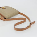 CELINE Macadam Canvas Shoulder Bag PVC Beige Gold Auth 188375A-7