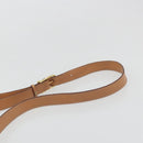 CELINE Macadam Canvas Shoulder Bag PVC Beige Gold Auth 188375A-8