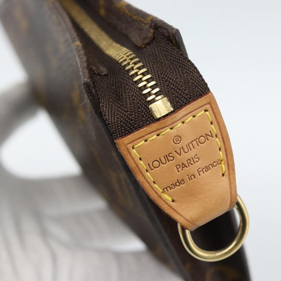 LOUIS VUITTON Monogram Bucket GM Accessory Pouch LV Auth 188381