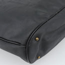 Christian Dior Trotter Canvas Hand Bag PVC Black Gold Auth 188382-9