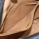 Christian Dior Trotter Canvas Hand Bag PVC Black Gold Auth 188382-23