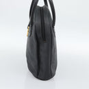 Christian Dior Trotter Canvas Hand Bag PVC Black Gold Auth 188382-4