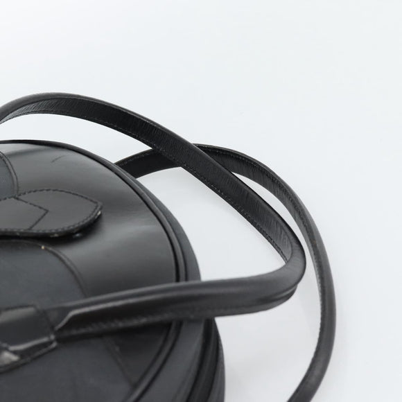 Christian Dior Trotter Canvas Hand Bag PVC Black Gold Auth 188382