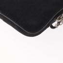 Christian Dior Trotter Canvas Waist Bag Black Silver Auth 188383V-17