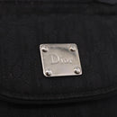 Christian Dior Trotter Canvas Waist Bag Black Silver Auth 188383V-19