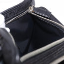 Christian Dior Trotter Canvas Waist Bag Black Silver Auth 188383V-20