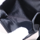 Christian Dior Trotter Canvas Waist Bag Black Silver Auth 188383V-23