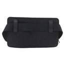 Christian Dior Trotter Canvas Waist Bag Black Silver Auth 188383V-2