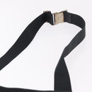 Christian Dior Trotter Canvas Waist Bag Black Silver Auth 188383V-8