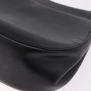 CELINE Shoulder Bag Leather Black Gold Auth 188390-17
