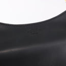 CELINE Shoulder Bag Leather Black Gold Auth 188390-18