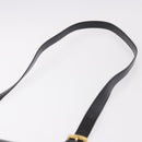 CELINE Shoulder Bag Leather Black Gold Auth 188390-8