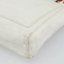 CHANEL Chain Hand Bag Leather White CC Auth 188392A-15