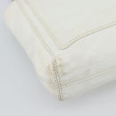 CHANEL Chain Hand Bag Leather White CC Auth 188392A-16