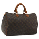 LOUIS VUITTON Monogram Speedy 35 Hand Bag M41524 LV Auth 188396A-1