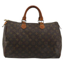 LOUIS VUITTON Monogram Speedy 35 Hand Bag M41524 LV Auth 188396A-2