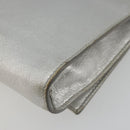 Salvatore Ferragamo Vara Ribbon Chain Shoulder Bag Leather Silver Auth 188398-16