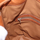 CELINE Macadam Canvas Shoulder Bag PVC Beige Gold Auth 188399-21