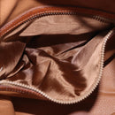 CELINE Macadam Canvas Shoulder Bag PVC Beige Gold Auth 188399-22