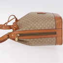 CELINE Macadam Canvas Shoulder Bag PVC Beige Gold Auth 188399-4